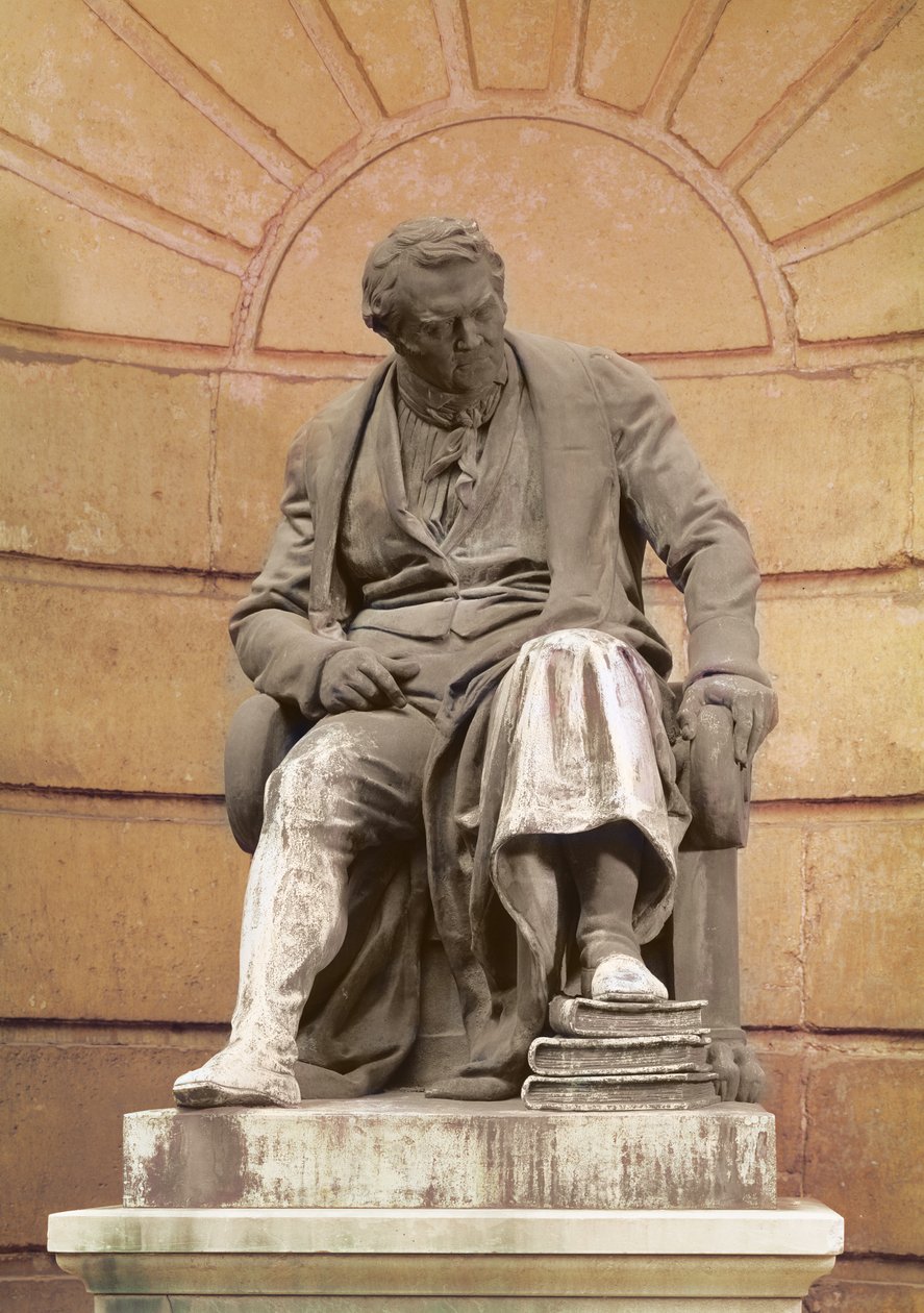 Statue av Francois Broussais (1772-1838) ca. 1838-41 av Theophile Francois Marcel Bra