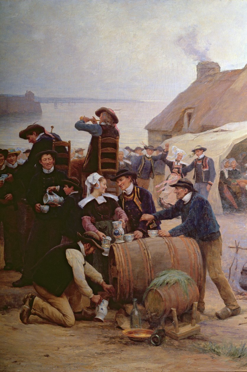 Benådningen i Bretagne (detalj) (se også 164315, 164317) av Theophile Louis Deyrolle