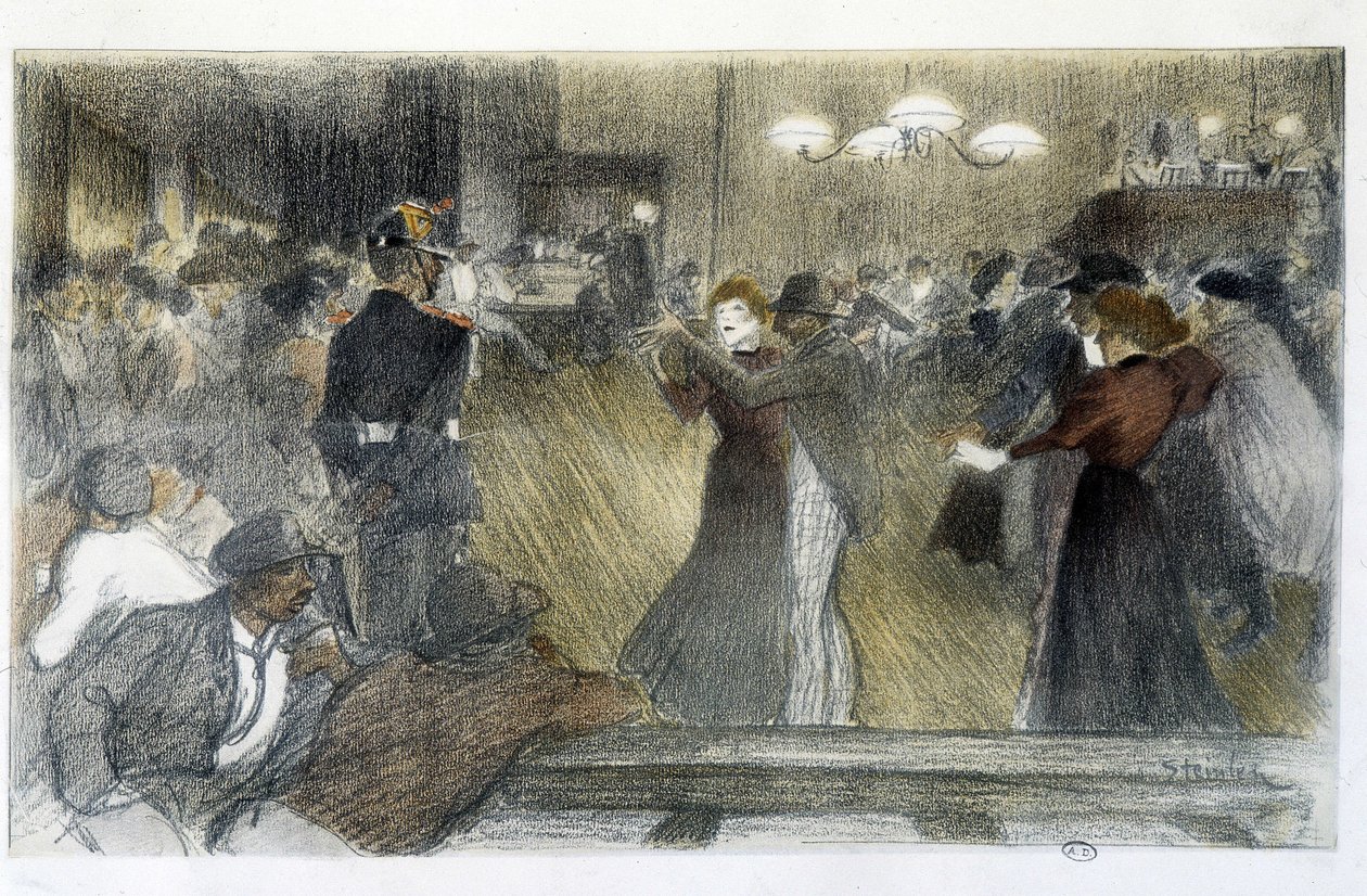 Ball - tegning av Steinlen av Théophile Alexandre Steinlen