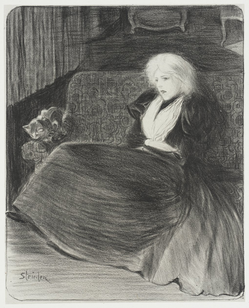 Skjør sang av Théophile Alexandre Steinlen