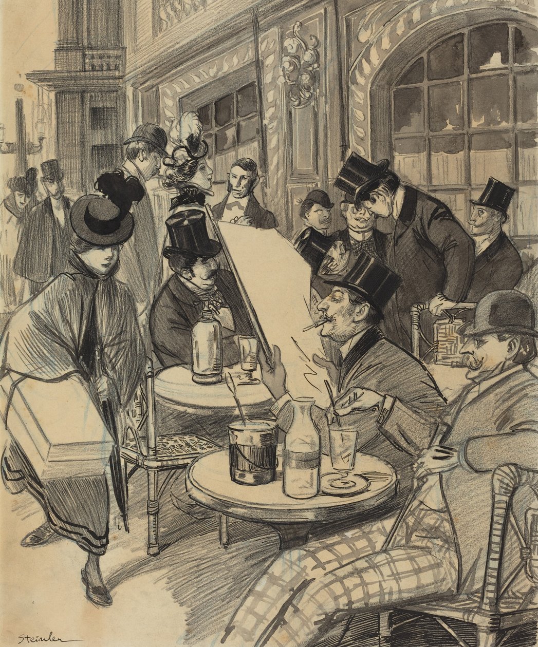 Chez Maxime av Théophile Alexandre Steinlen