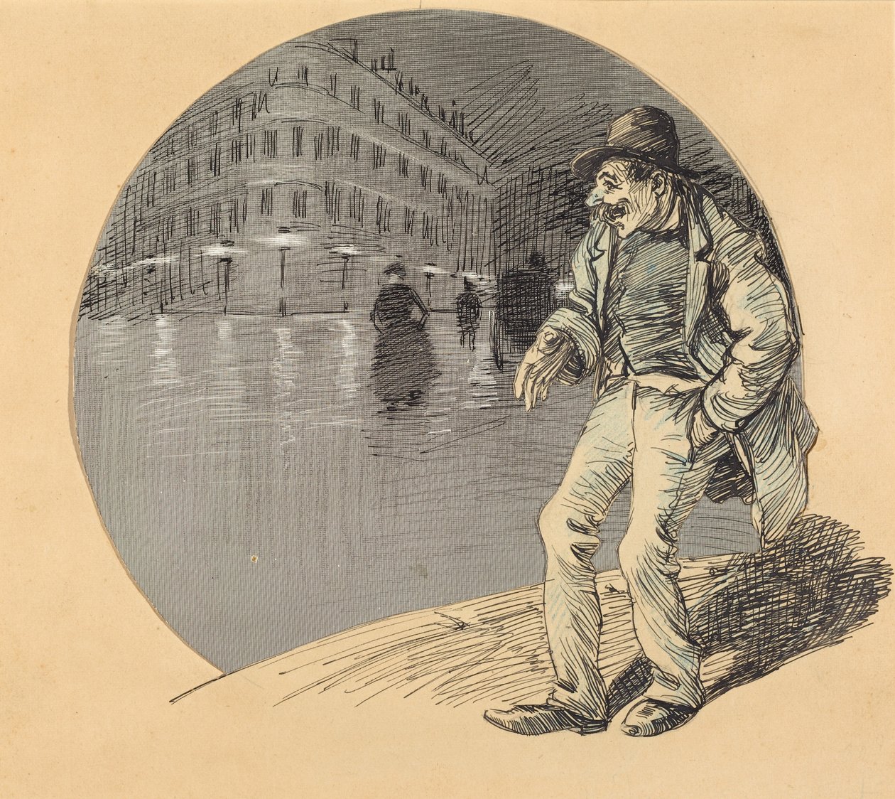 Forelsket (Amoureux) av Théophile Alexandre Steinlen