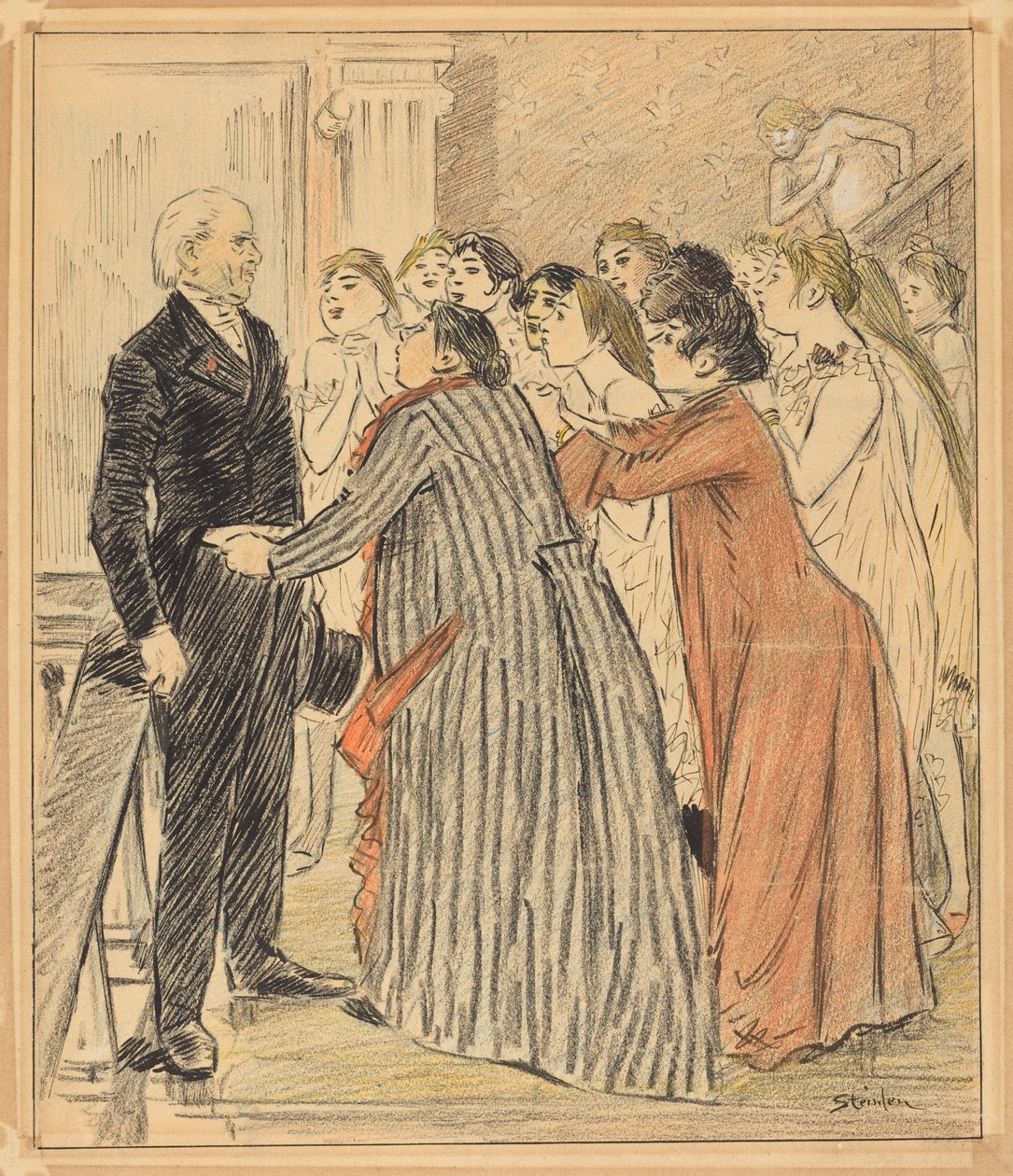 Den gamle dekanens eventyr av Théophile Alexandre Steinlen