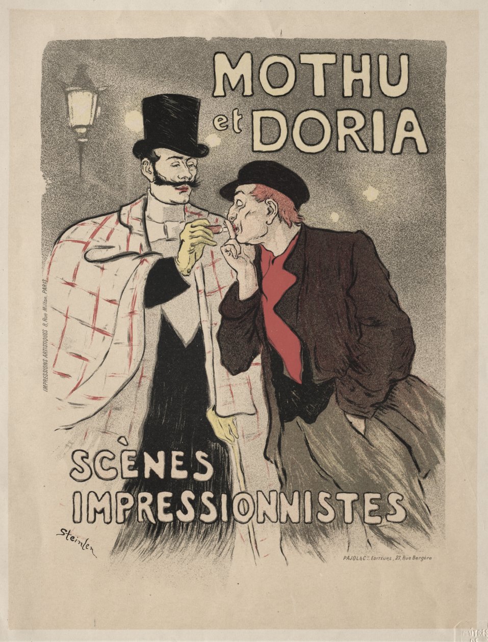 Mothu et Doria - Impresjonistiske scener av Théophile Alexandre Steinlen