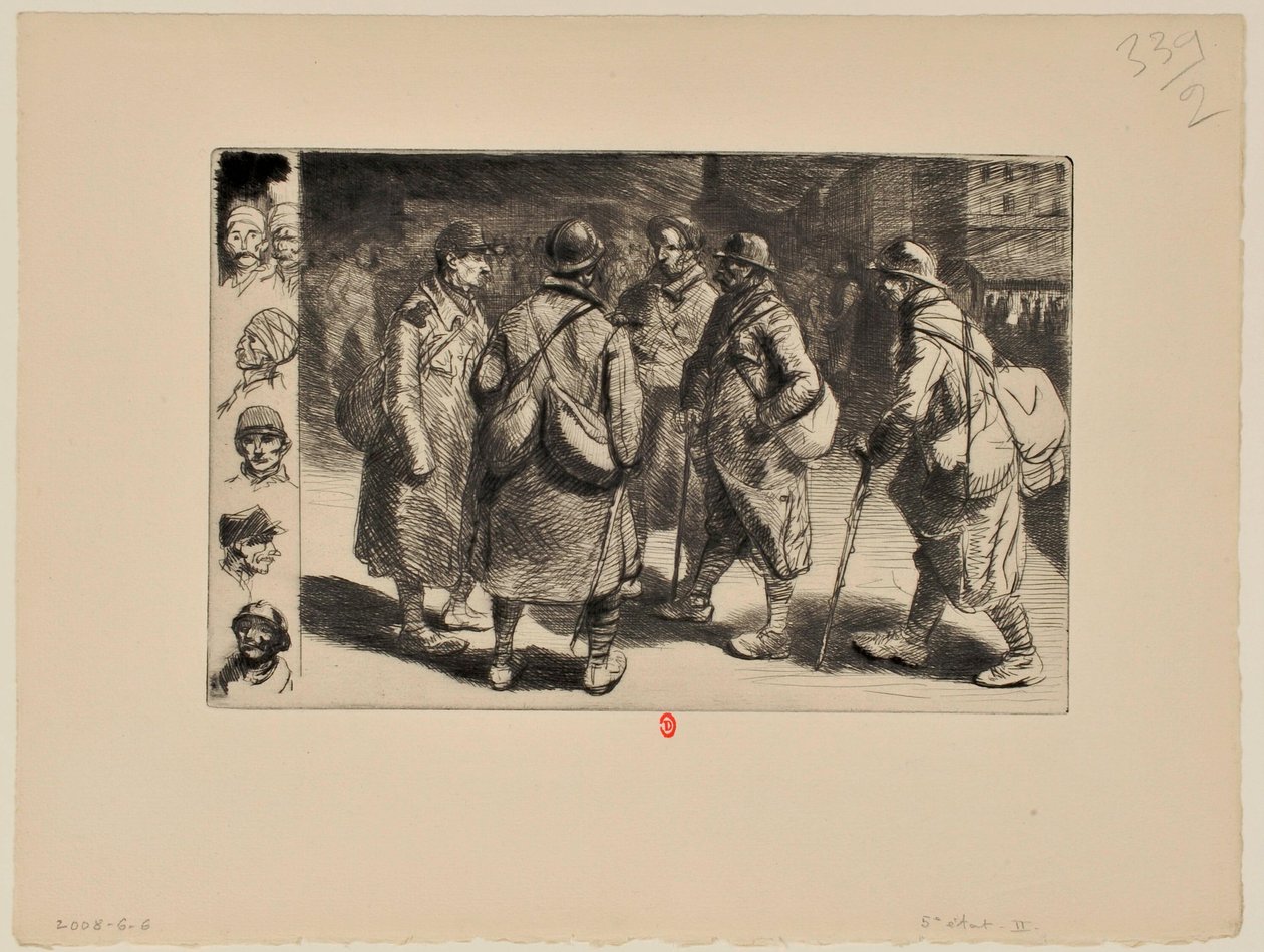 [Soldater med permisjon, nr. 1] av Théophile Alexandre Steinlen