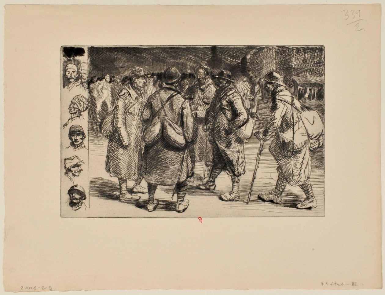 [Soldater på permisjon, nr. 1] av Théophile Alexandre Steinlen