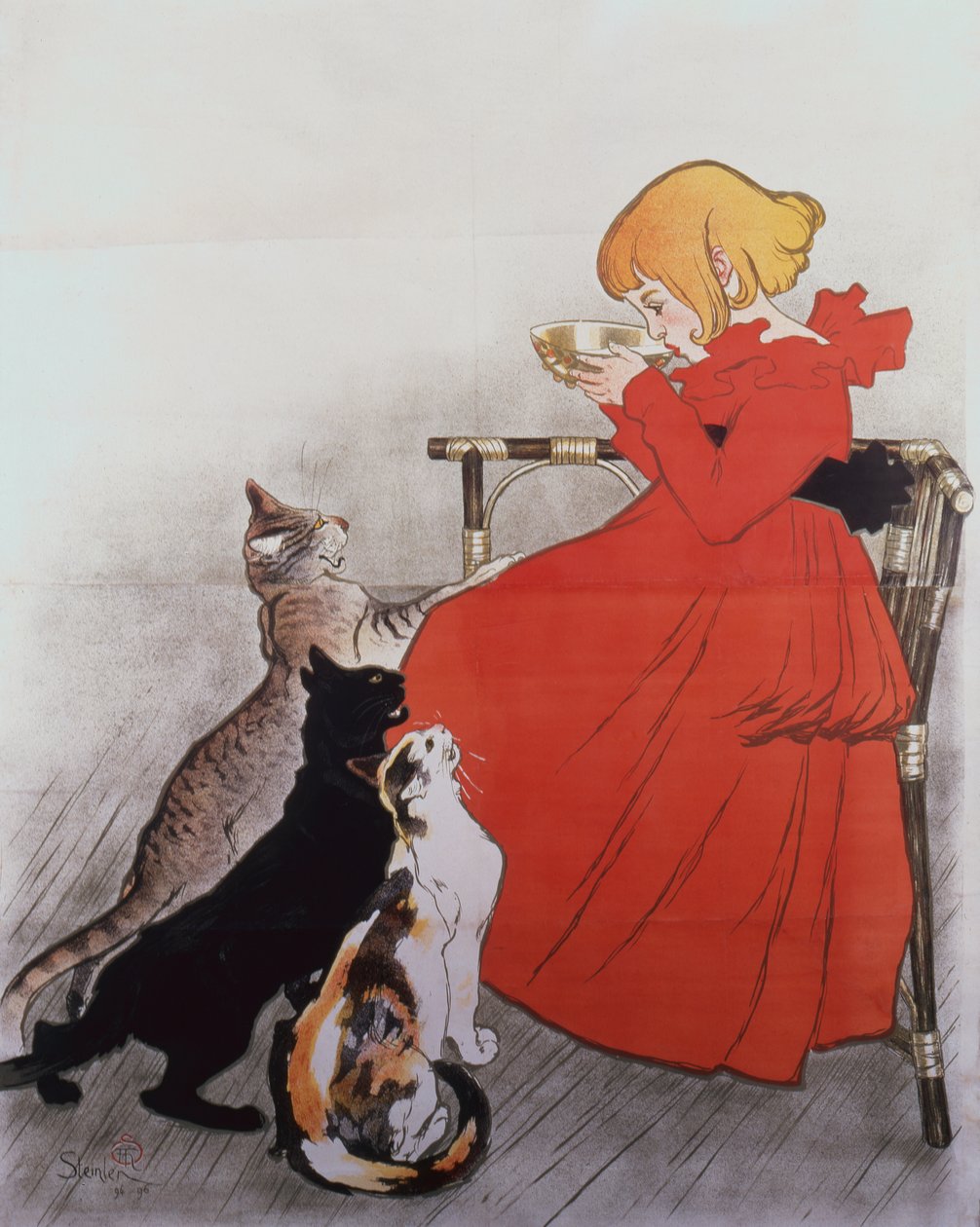 Ren sterilisert melk fra La Vingeanne av Théophile Alexandre Steinlen