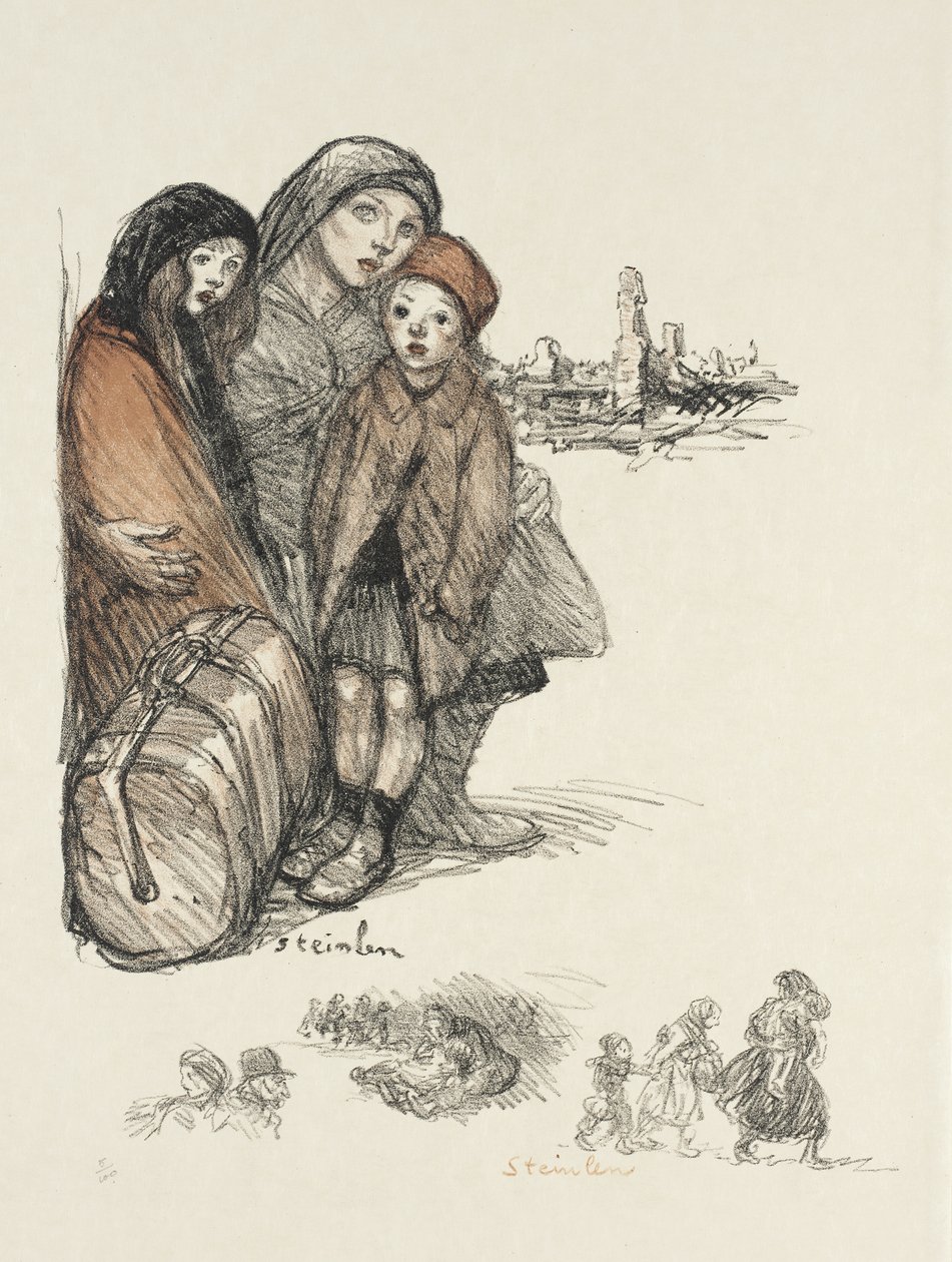 Flyktninger av Théophile Alexandre Steinlen
