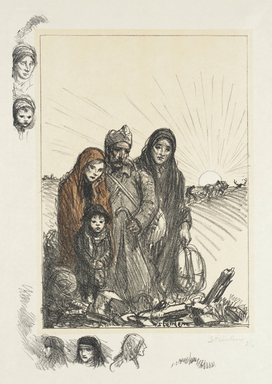 Tilbake til hjemmet av Théophile Alexandre Steinlen