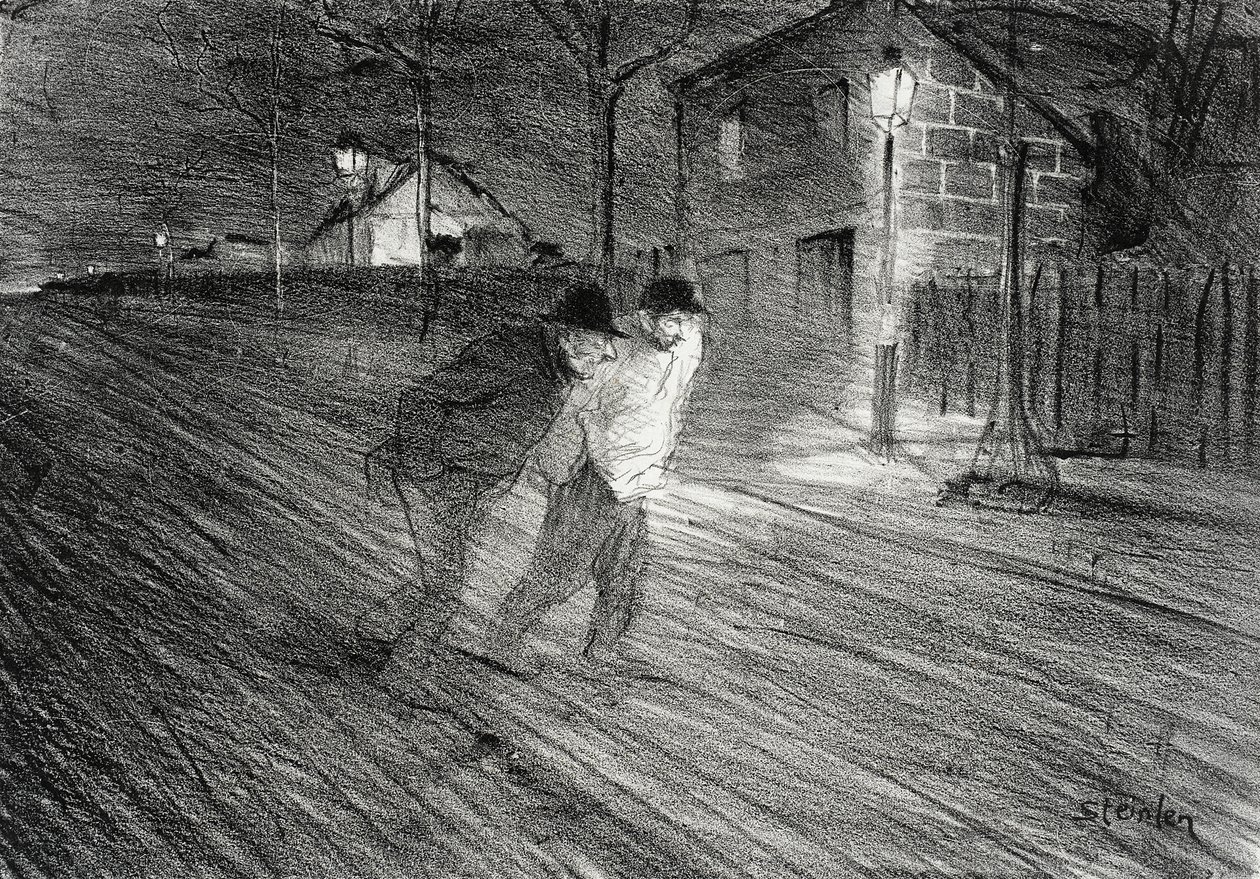 Rue Caulaincourt av Théophile Alexandre Steinlen