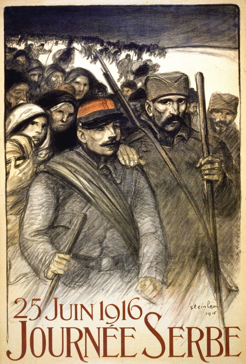 Serbian Day, June 25 av Théophile Alexandre Steinlen