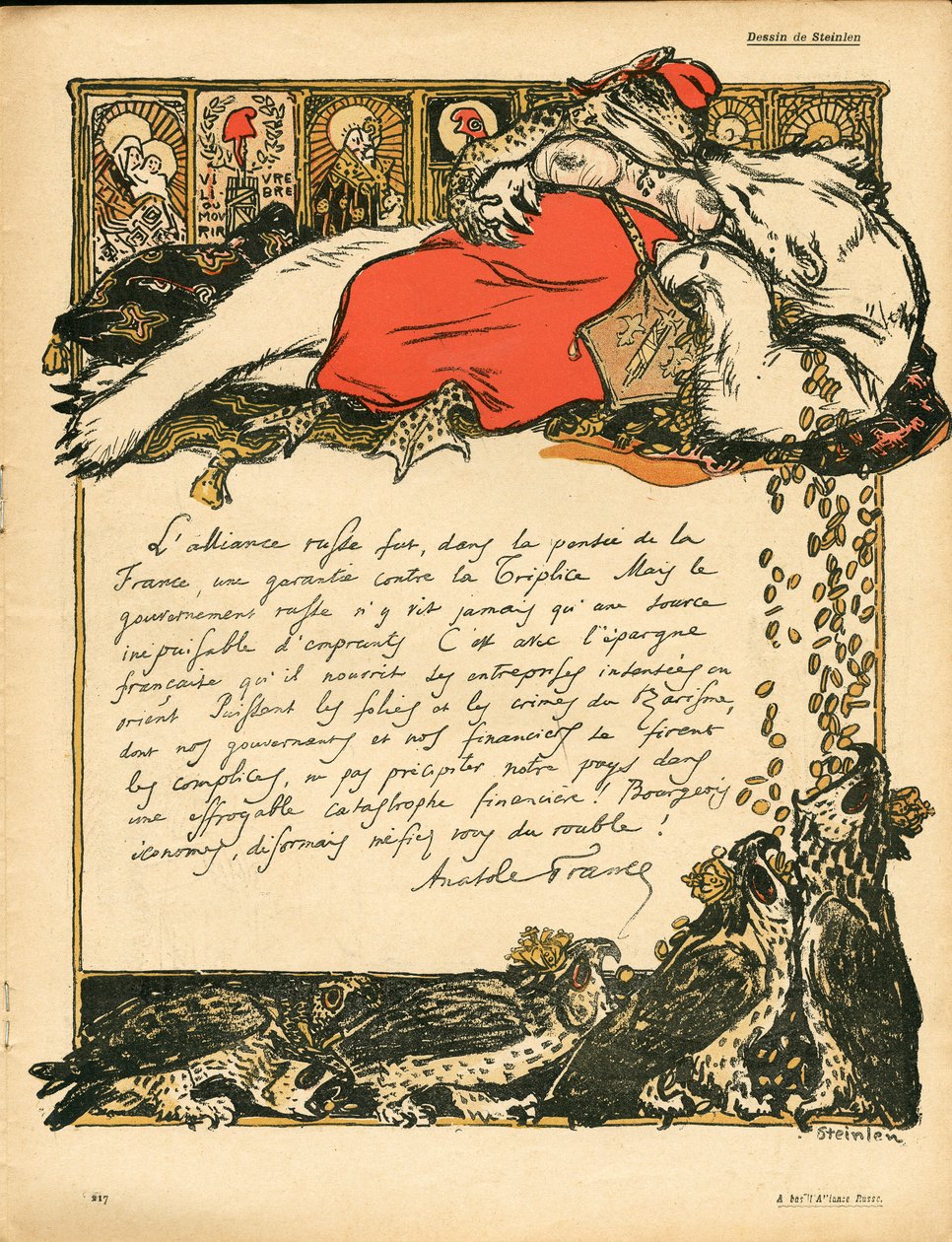 The Butter Plate, nummer 222, Satirical in Colors av Théophile Alexandre Steinlen
