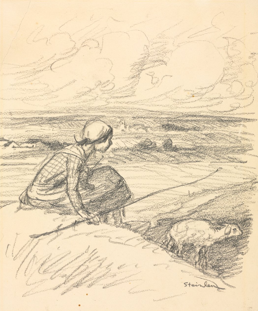 Gjeterjenta av Théophile Alexandre Steinlen