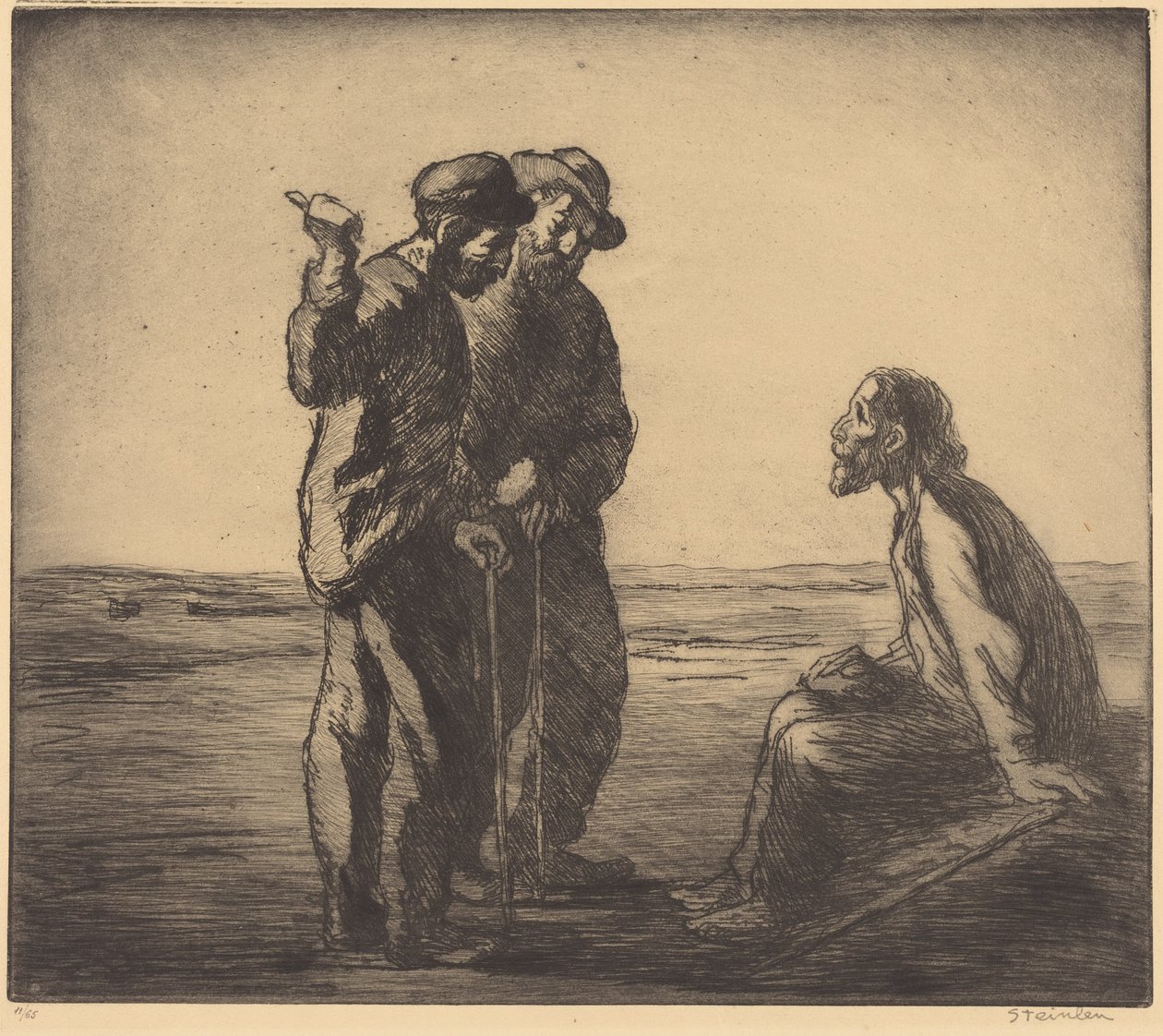 Tre følgesvenner av Théophile Alexandre Steinlen