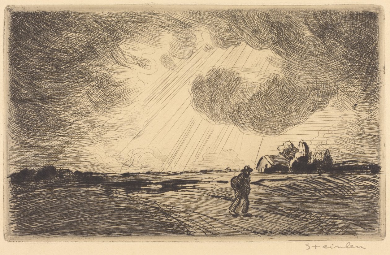 Tordenvær av Théophile Alexandre Steinlen