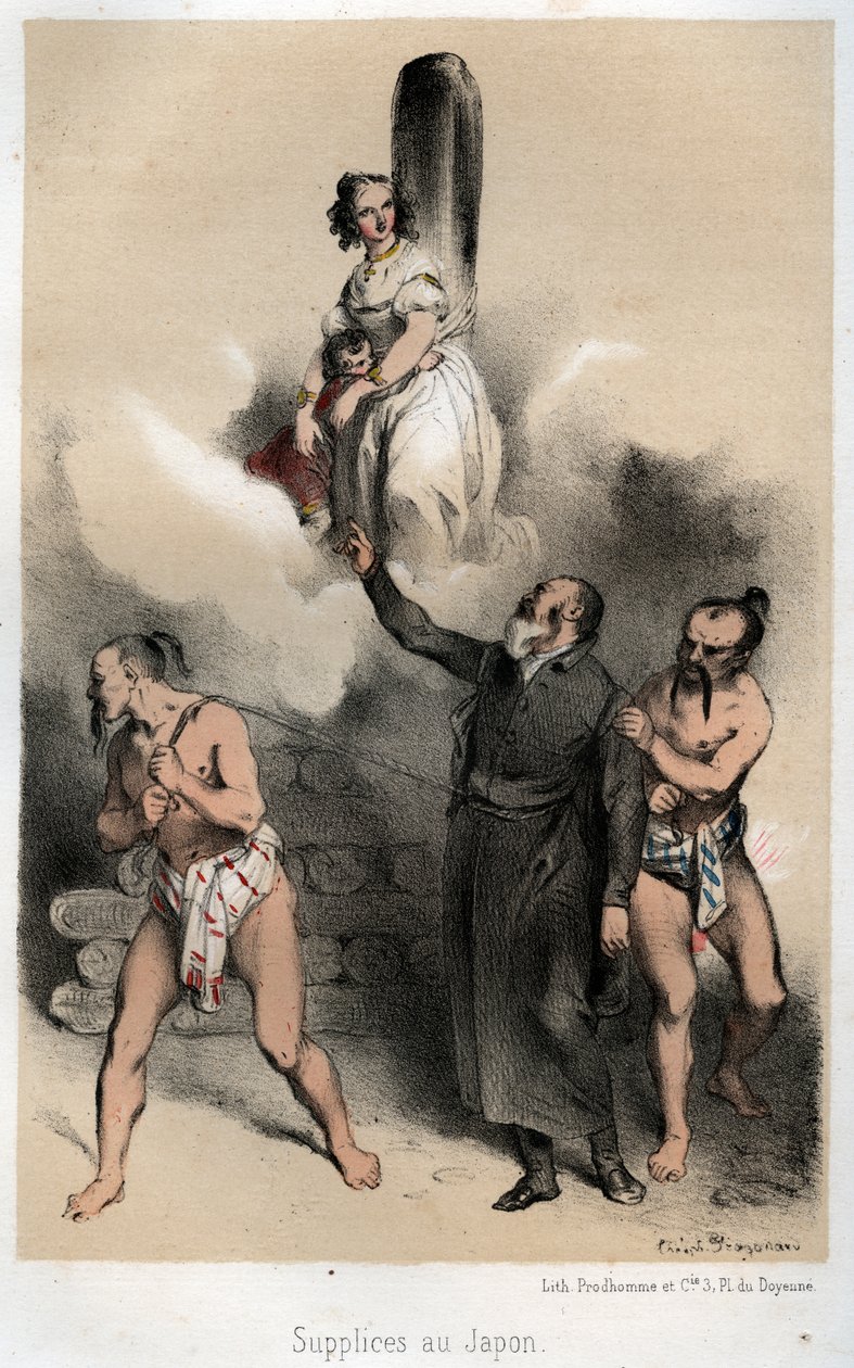 Sebastien Kimura gikk til staven sin, 1845 av Theophile Evariste Fragonard