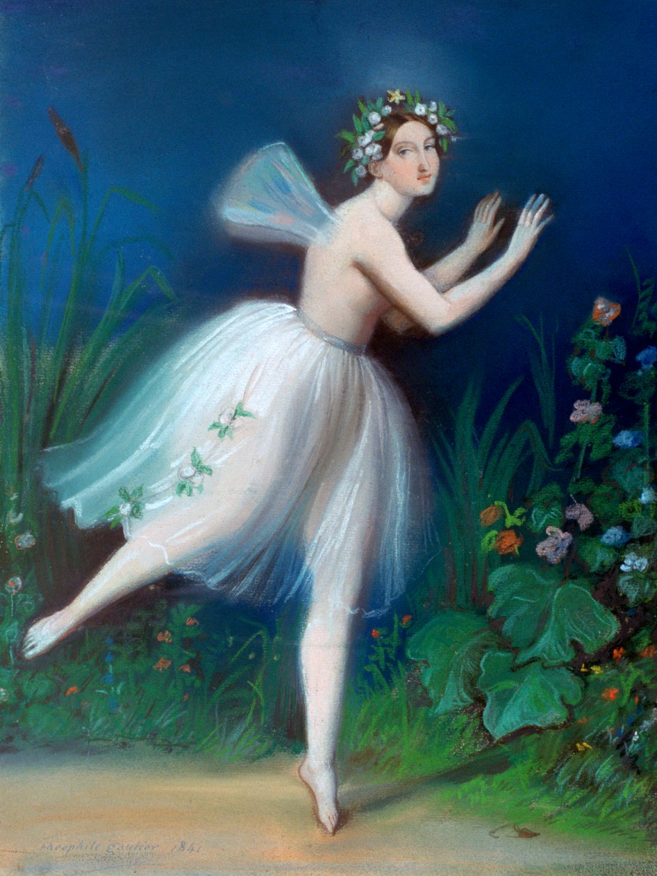 Portrett av Carlotta Grisi i Giselle, 1841 av Theophile Gautier