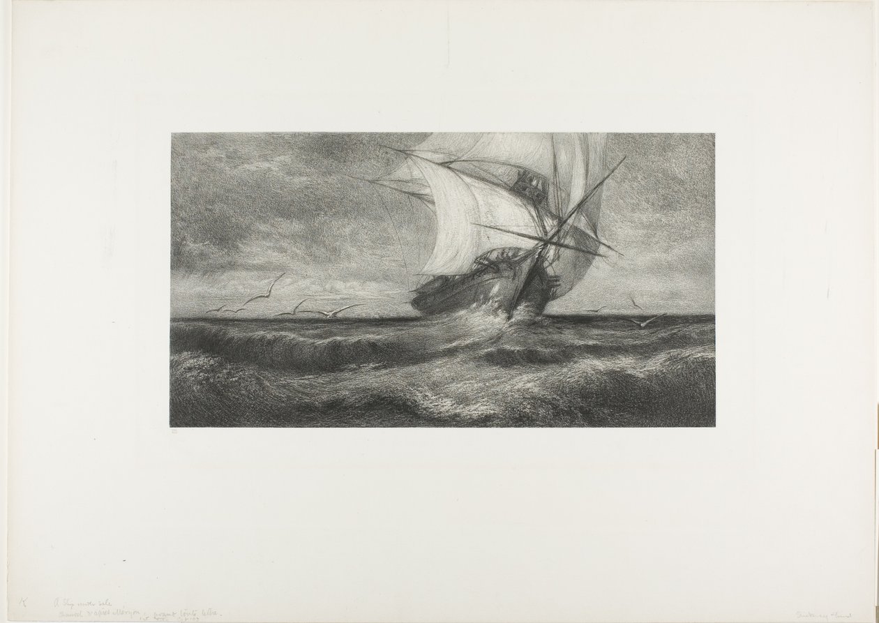 Fantomskipet av Theophile Narcisse Chauvel