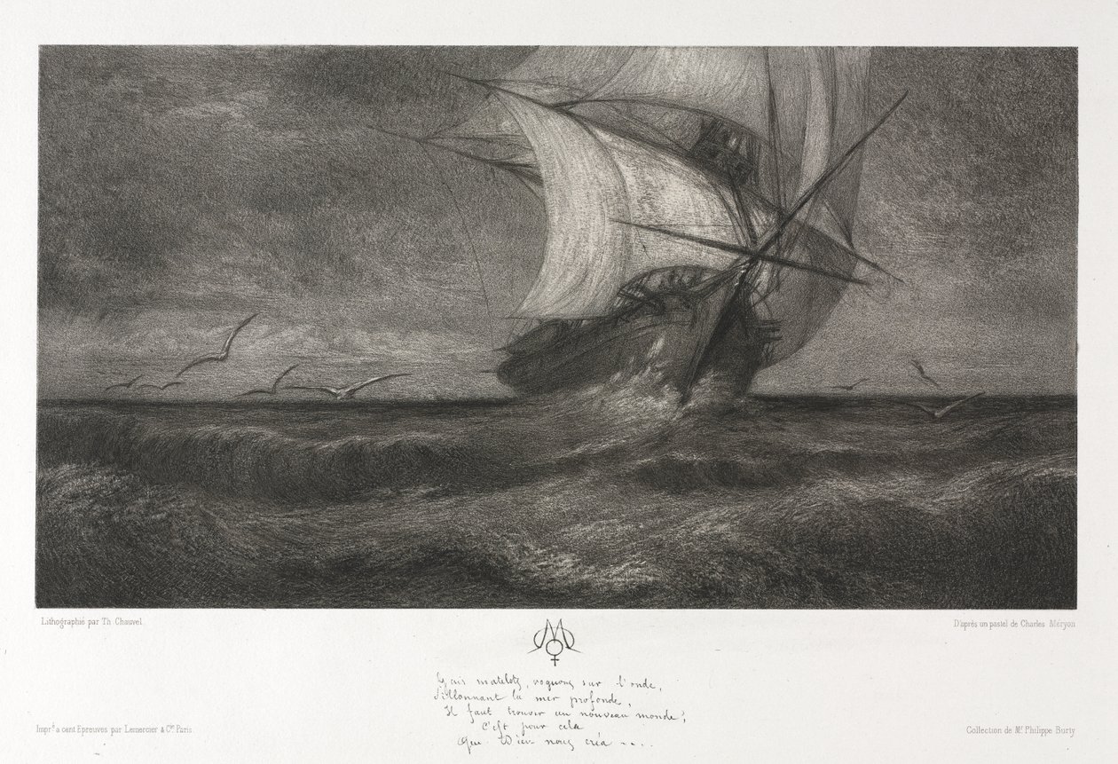 Fantomskipet, eller på bølgene av Theophile Narcisse Chauvel