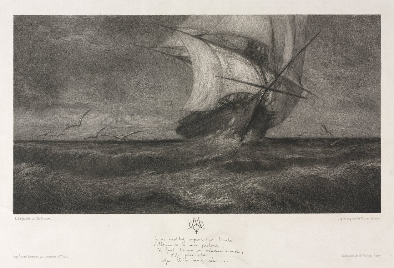 Fantomskipet, eller på bølgene av Theophile Narcisse Chauvel