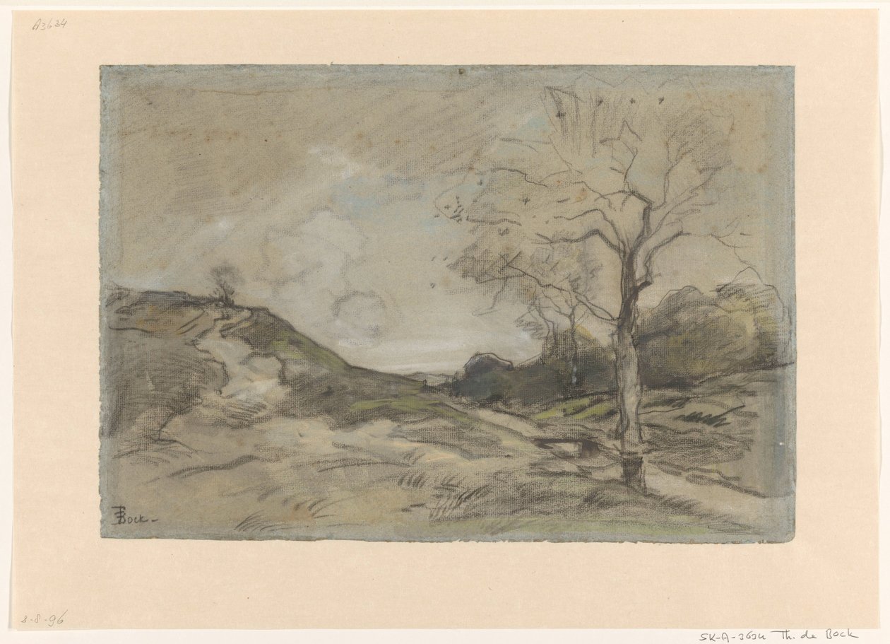 sanddynelandskap av Theophile de Bock