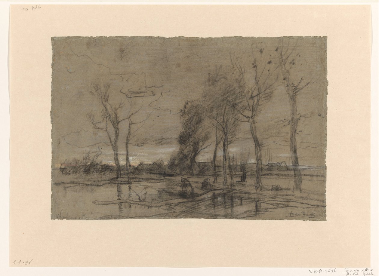 høstlandskap av Theophile de Bock
