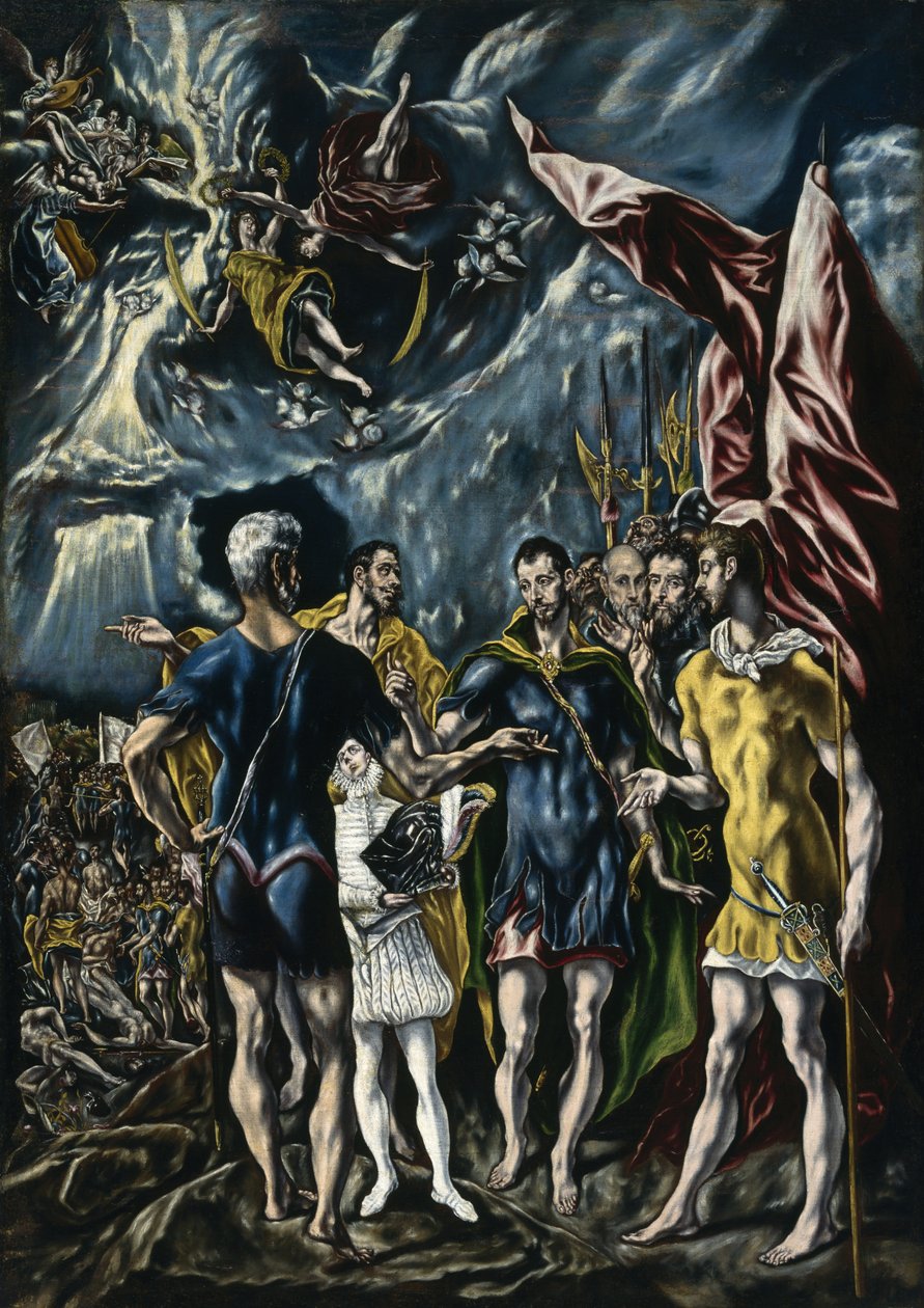 The Martyrium of Saint Maurice, ca.1600-25 av Theotocopoulos Jorge Manuel c.1578 1631 Theotocopoulos Jorge Manuel c.1578 1631