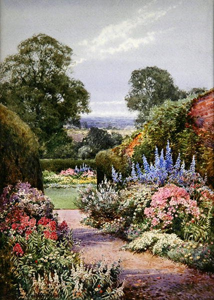Nær Henley, Oxfordshire (akvarell på papir) av Theresa Sylvester Stannard