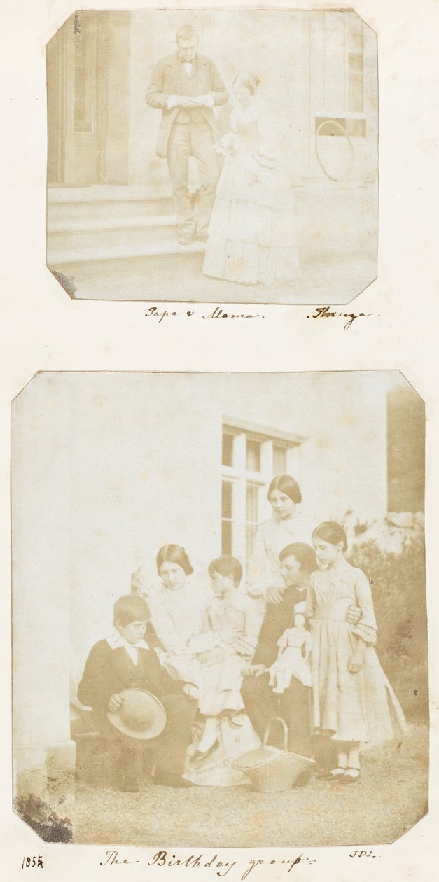 Pappa og mamma, bursdagsgruppen, 1853-56 av Thereza Llewelyn