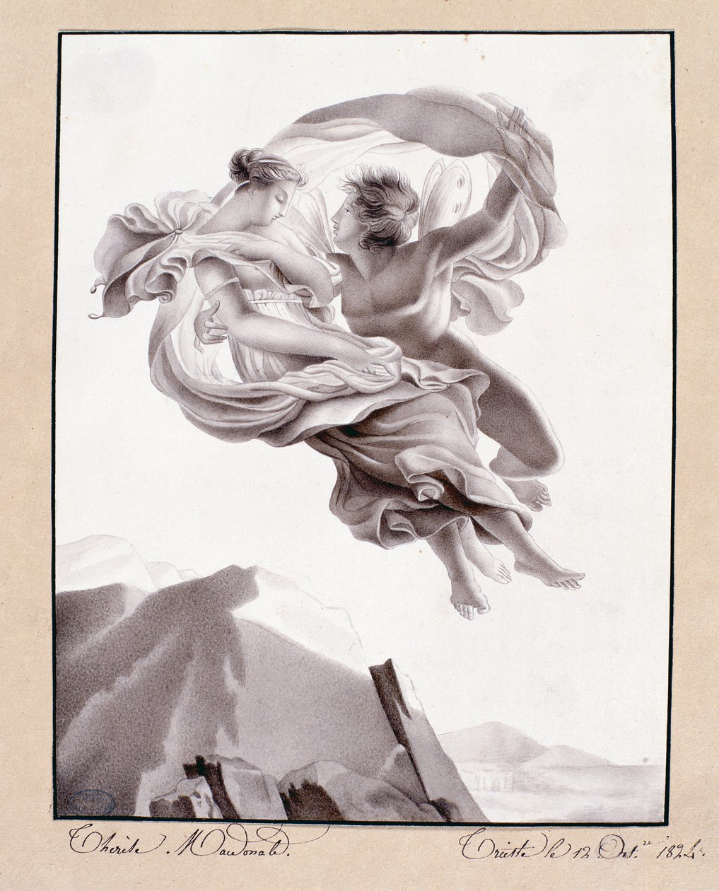 Bortføring av Psyche, Trieste, 12. oktober 1824 av Therèse Macdonale