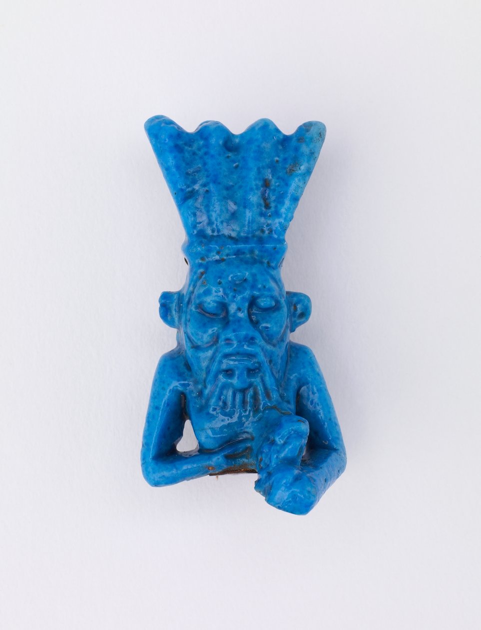 Bes, ommontert som stift, ca. 1075-656 f.Kr. eller senere glasert fajanse av Third Intermediate Period Egyptian