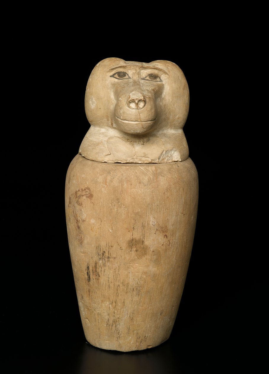 Baldakinkrukke (kalkstein) av Third Intermediate Period Egyptian