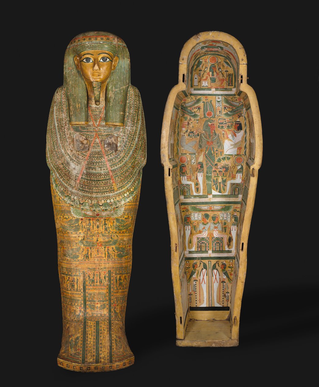 Kiste av Bakenmut, sent 21. til tidlig 22. dynasti, ca. 1000-900 f.Kr. (gessoed & malt platanbær) av Third Intermediate Period Egyptian