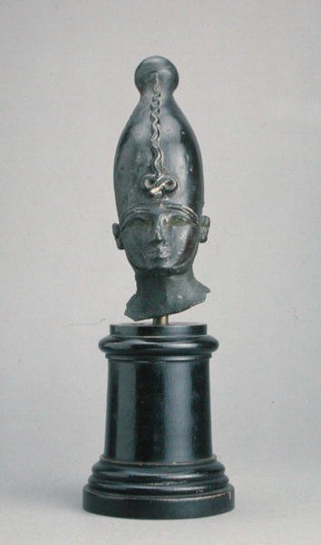 Hodet til guden Osiris (bronse) av Third Intermediate Period Egyptian
