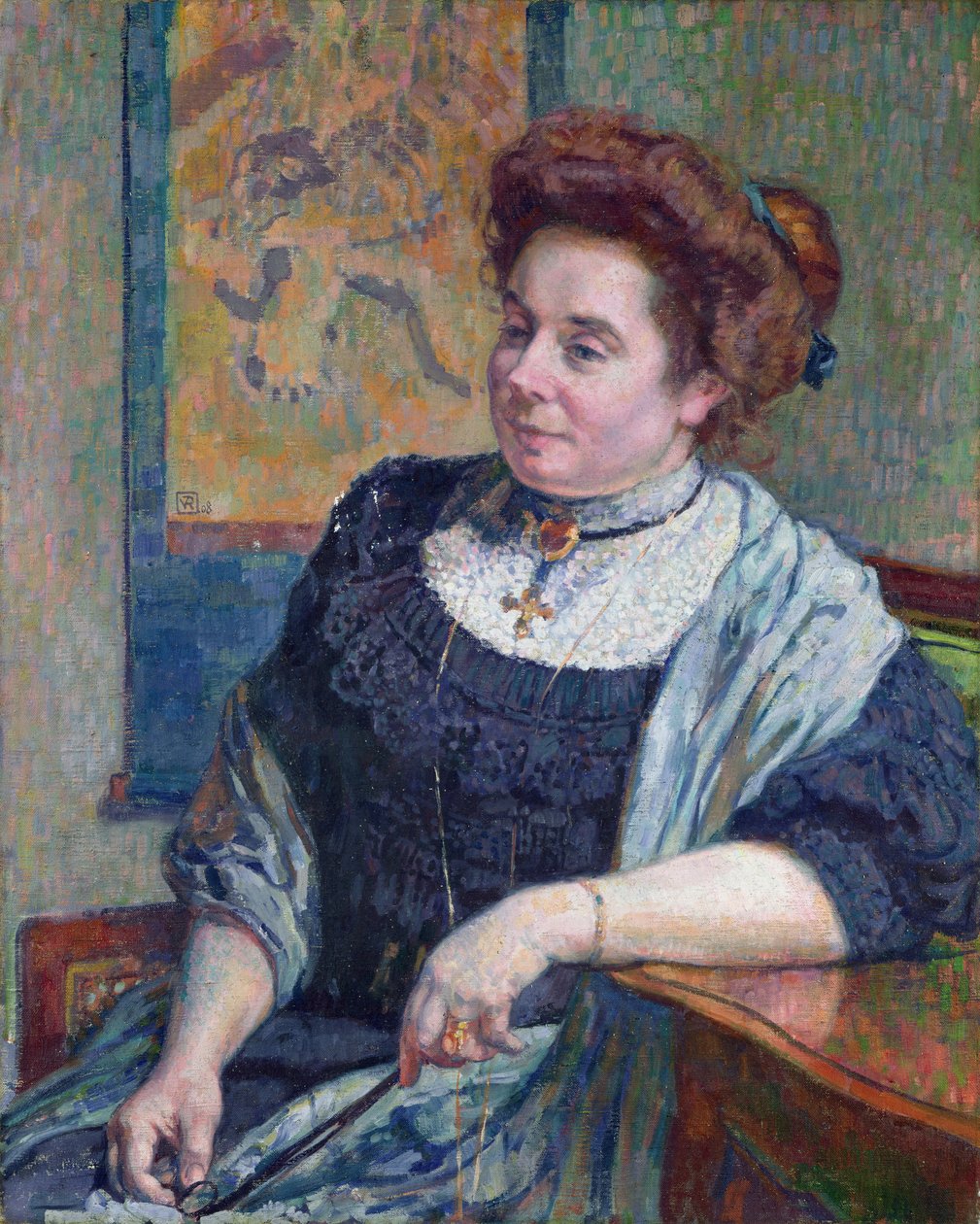 Madame Maurice Denis, 1908 av Théo van Rysselberghe