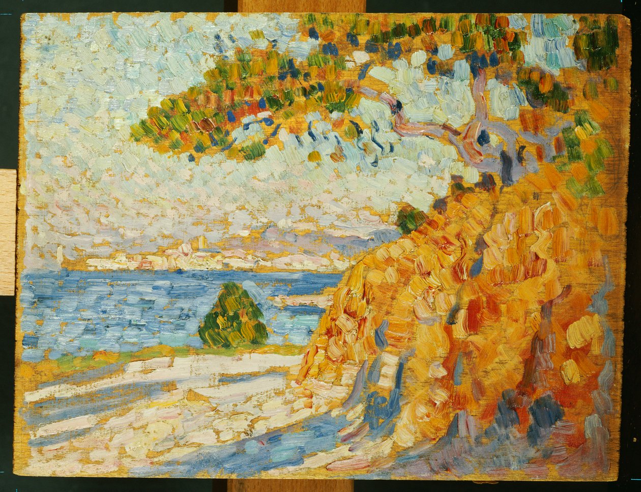 Landsbygd ved middagstid, 1895 av Théo van Rysselberghe