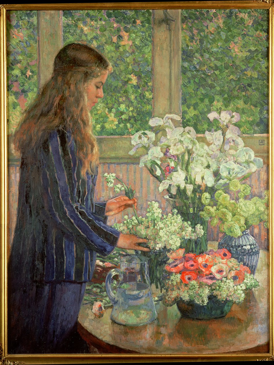 Hage blomster av Théo van Rysselberghe