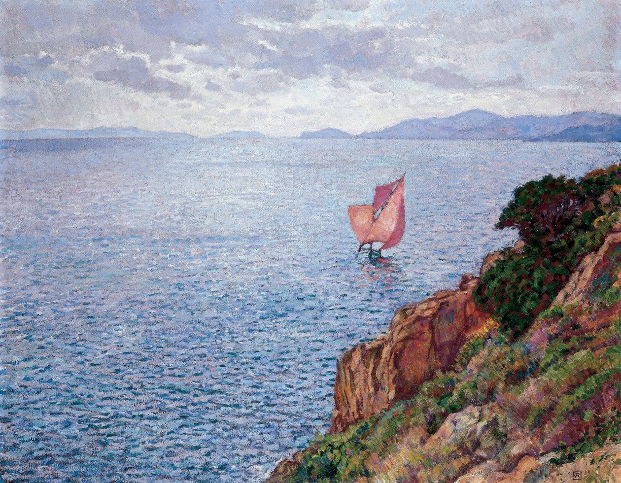 Det røde seilet av Théo van Rysselberghe
