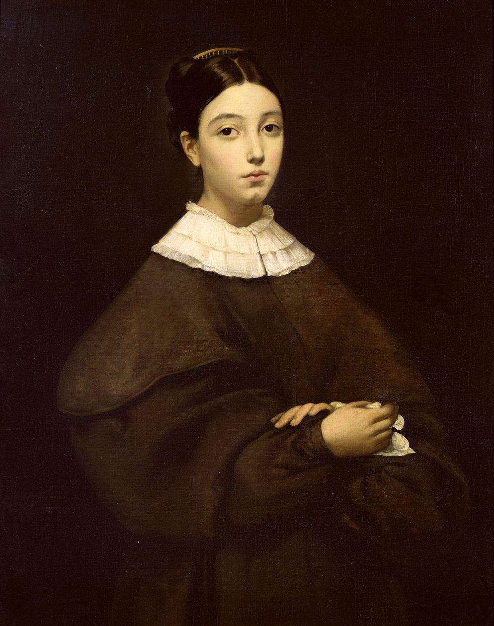 Aline Chasseriau (1822-71) 1835 av Théodore Chassériau