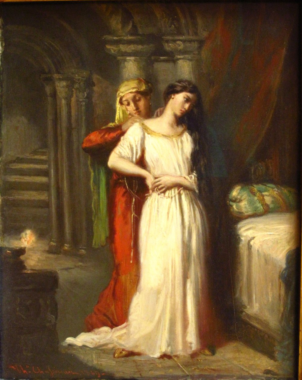 Solnedgangen i Desdemona av Théodore Chassériau