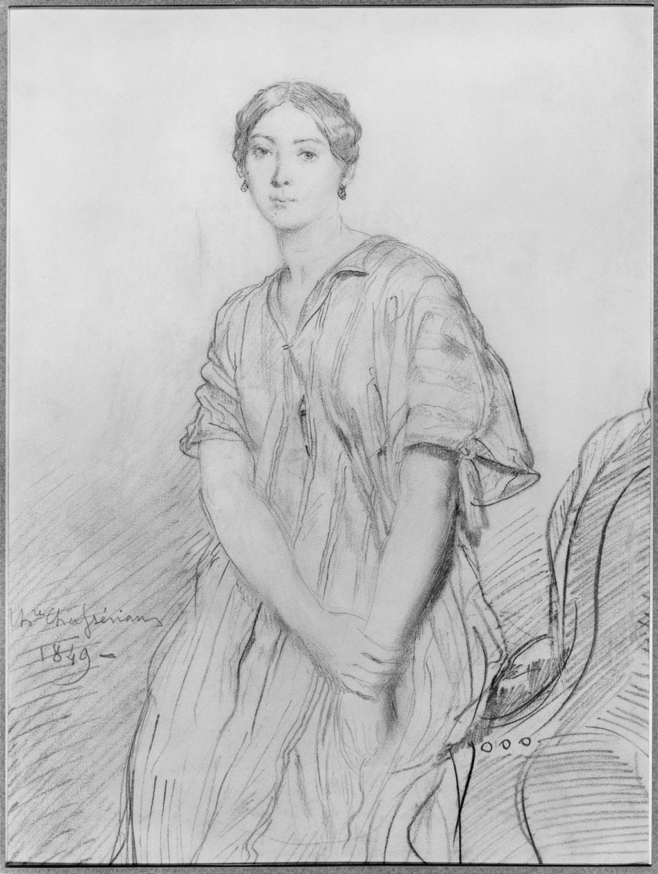 Portrett av Alice Ozy, 1849 av Théodore Chassériau