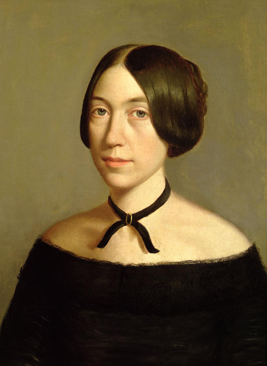 Portrett av Madame Victor Mottez, ca. 1840 av Théodore Chassériau