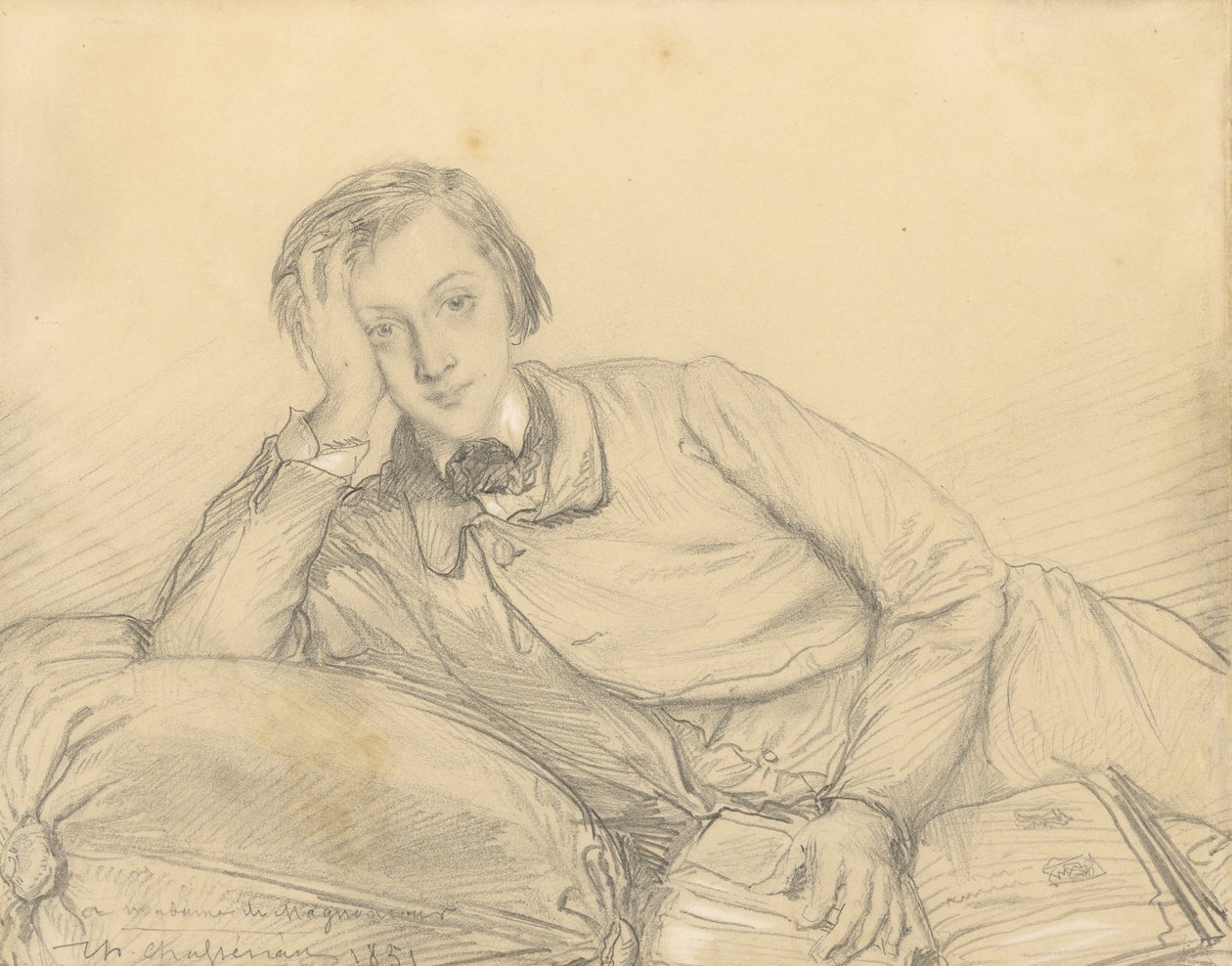 Portrett av Raymond de Magnoncourt av Théodore Chassériau