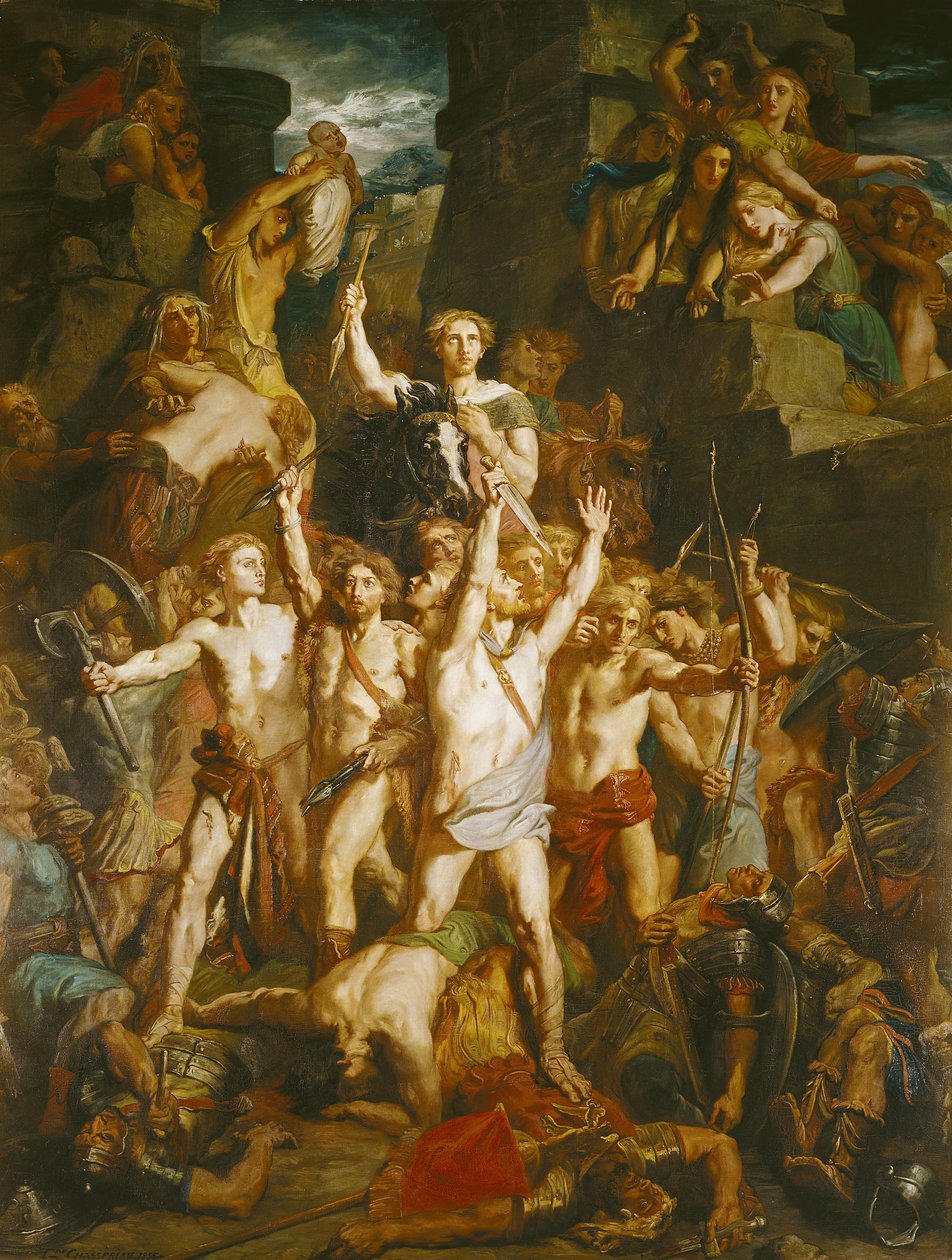 Forsvaret av Gallia, 1855 av Théodore Chassériau