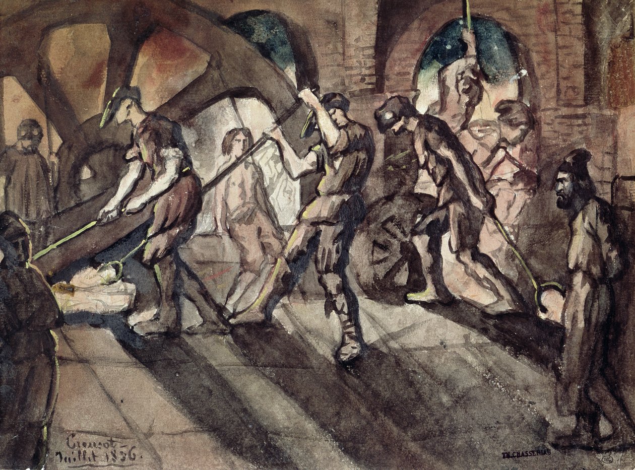 Smia på Creusot i 1836 av Théodore Chassériau