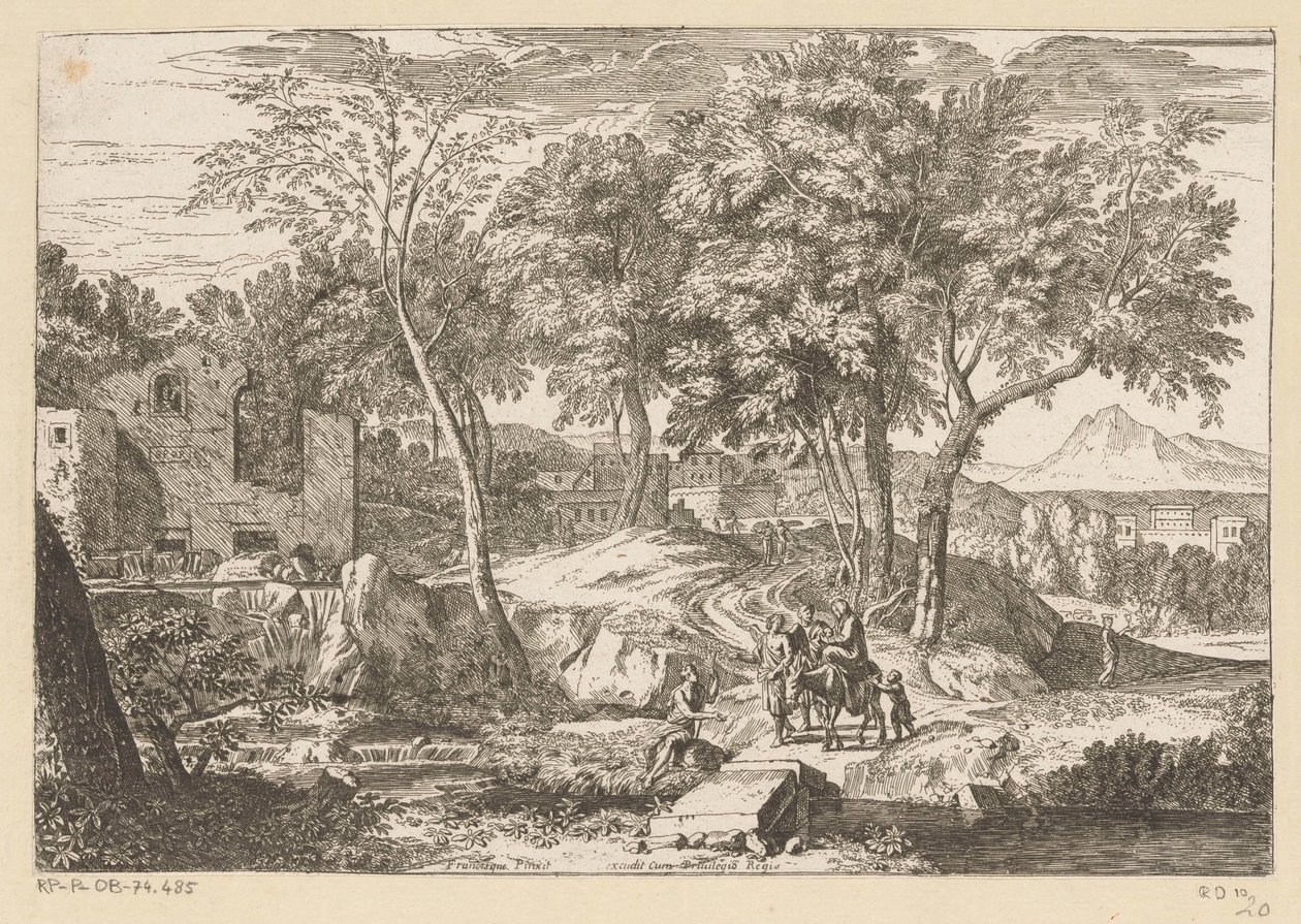 Fly til Egypt Suite de Paysages (serietittel) av Théodore
