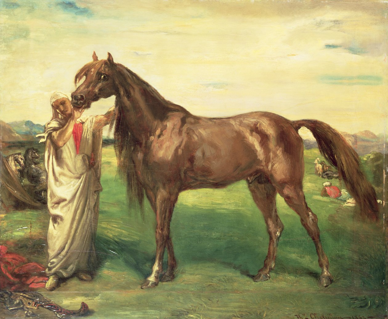 Hadji, en arabisk hingst, 1853 av Théodore Chassériau