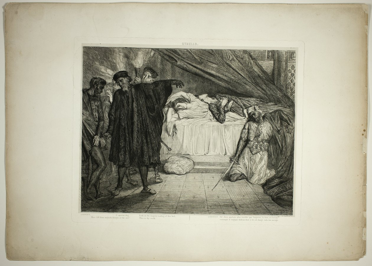 O Spartan dog, plate fifteen from Othello   1274165   no       norwegian Successfully Translated  Original: Katharine Dudley Translat: Katharine Dudley 1288245 no norwegian Successfully Translated Original: Untitled Translat: Untitled 1288458 no norwegian  av Théodore Chassériau