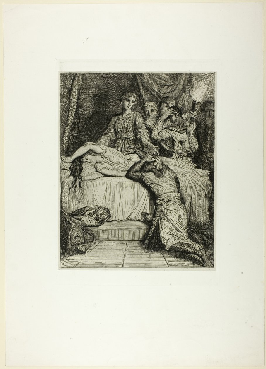 Åh! Åh! Å!, tallerken fjorten fra Othello av Théodore Chassériau