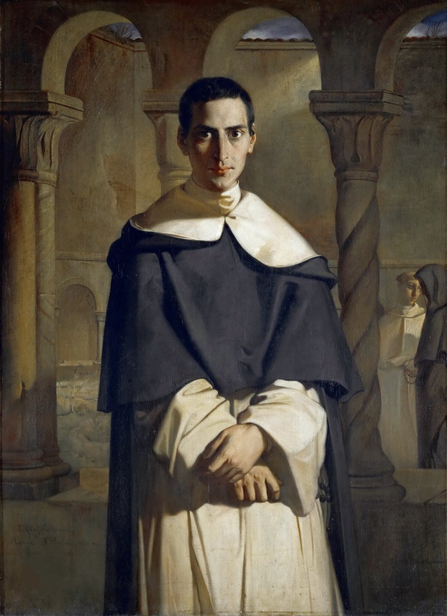 Portrett av Henri Dominique Lacordaire, 1840. av Théodore Chassériau